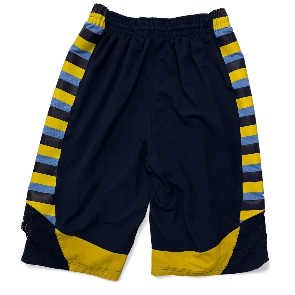 Jordan Marquette Basketball Shorts Mens‎ Small Navy Yellow Nike NCAA College
